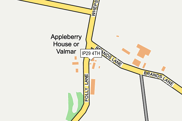 IP29 4TH map - OS OpenMap – Local (Ordnance Survey)