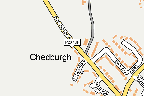 IP29 4UP map - OS OpenMap – Local (Ordnance Survey)