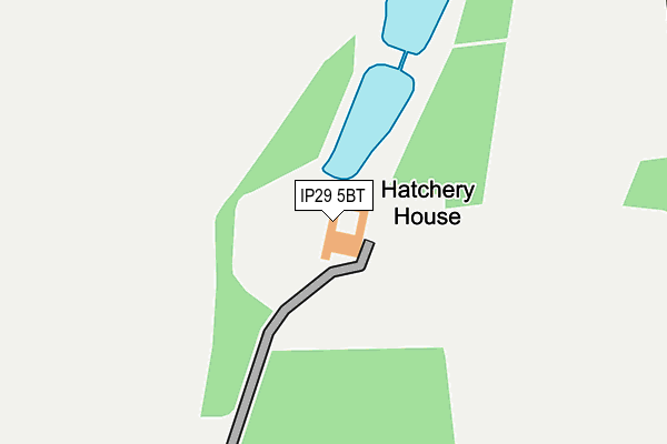 IP29 5BT map - OS OpenMap – Local (Ordnance Survey)