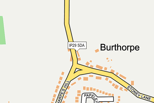 IP29 5DA map - OS OpenMap – Local (Ordnance Survey)
