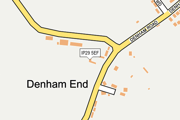 IP29 5EF map - OS OpenMap – Local (Ordnance Survey)