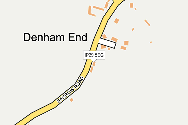 IP29 5EG map - OS OpenMap – Local (Ordnance Survey)