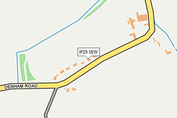 IP29 5EW map - OS OpenMap – Local (Ordnance Survey)