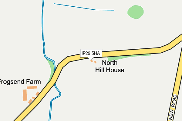 IP29 5HA map - OS OpenMap – Local (Ordnance Survey)