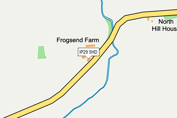 IP29 5HD map - OS OpenMap – Local (Ordnance Survey)