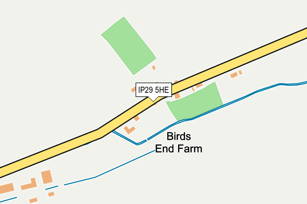 IP29 5HE map - OS OpenMap – Local (Ordnance Survey)