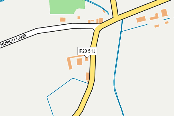 IP29 5HJ map - OS OpenMap – Local (Ordnance Survey)