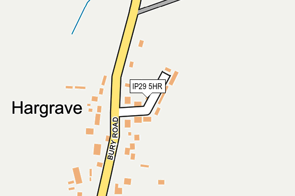 IP29 5HR map - OS OpenMap – Local (Ordnance Survey)