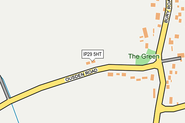 IP29 5HT map - OS OpenMap – Local (Ordnance Survey)