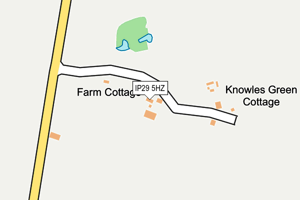 IP29 5HZ map - OS OpenMap – Local (Ordnance Survey)