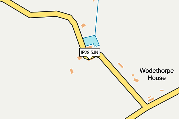 IP29 5JN map - OS OpenMap – Local (Ordnance Survey)