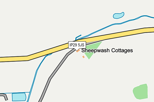 IP29 5JS map - OS OpenMap – Local (Ordnance Survey)