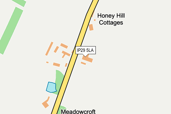 IP29 5LA map - OS OpenMap – Local (Ordnance Survey)
