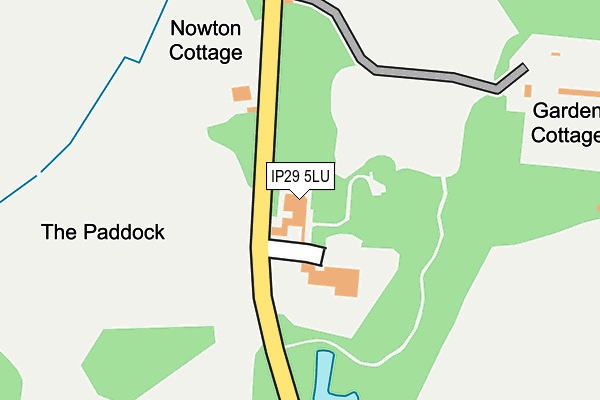 IP29 5LU map - OS OpenMap – Local (Ordnance Survey)