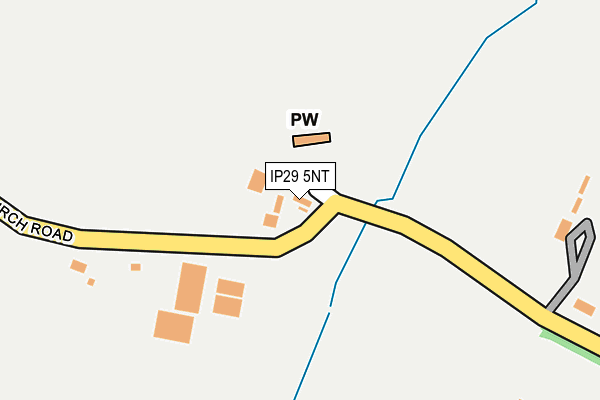 IP29 5NT map - OS OpenMap – Local (Ordnance Survey)