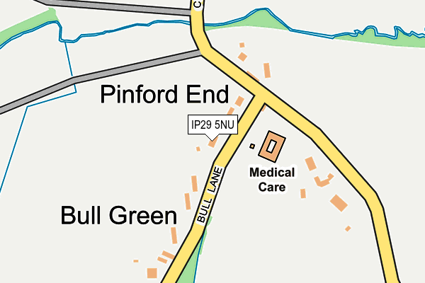 IP29 5NU map - OS OpenMap – Local (Ordnance Survey)