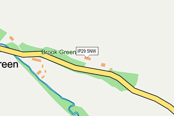 IP29 5NW map - OS OpenMap – Local (Ordnance Survey)