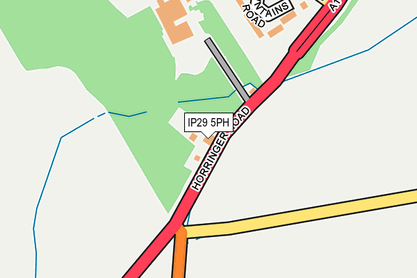 IP29 5PH map - OS OpenMap – Local (Ordnance Survey)