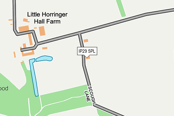 IP29 5PL map - OS OpenMap – Local (Ordnance Survey)