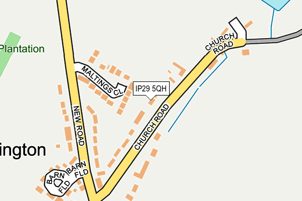 IP29 5QH map - OS OpenMap – Local (Ordnance Survey)