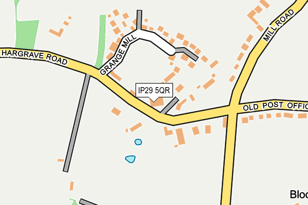 IP29 5QR map - OS OpenMap – Local (Ordnance Survey)