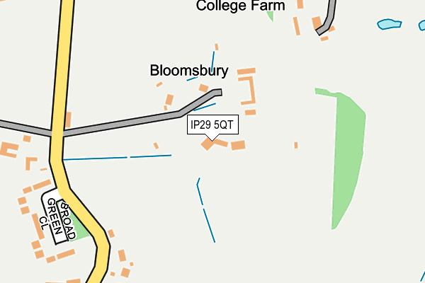 IP29 5QT map - OS OpenMap – Local (Ordnance Survey)