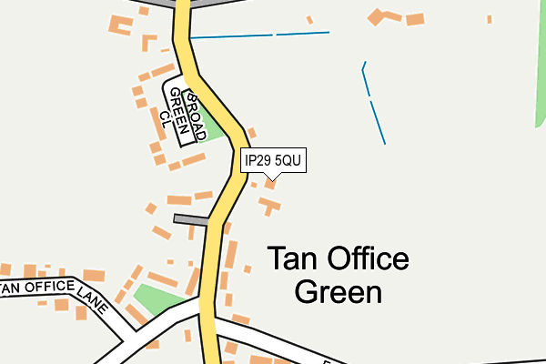 IP29 5QU map - OS OpenMap – Local (Ordnance Survey)