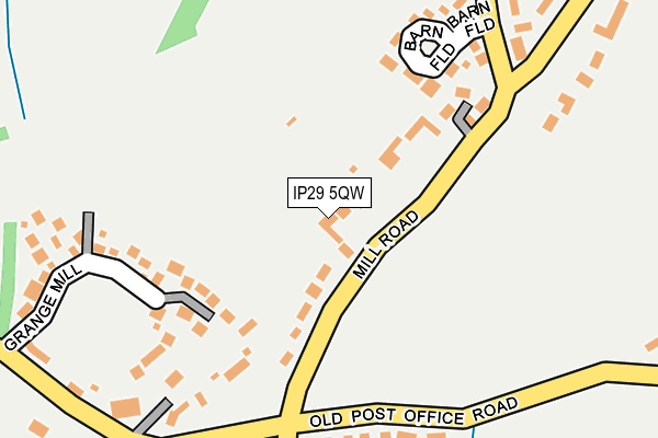 IP29 5QW map - OS OpenMap – Local (Ordnance Survey)