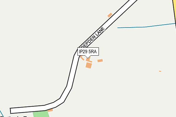 IP29 5RA map - OS OpenMap – Local (Ordnance Survey)