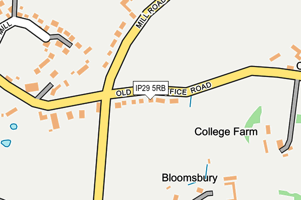 IP29 5RB map - OS OpenMap – Local (Ordnance Survey)