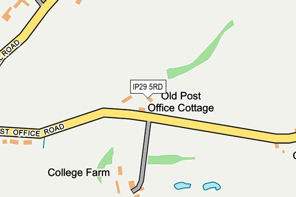 IP29 5RD map - OS OpenMap – Local (Ordnance Survey)