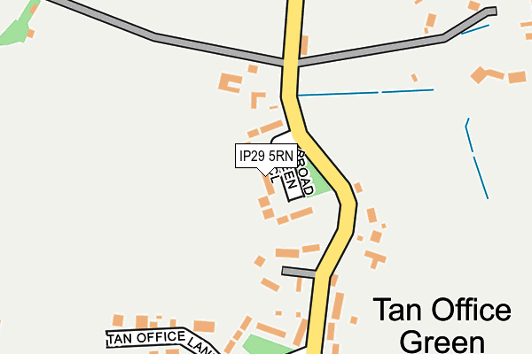 IP29 5RN map - OS OpenMap – Local (Ordnance Survey)