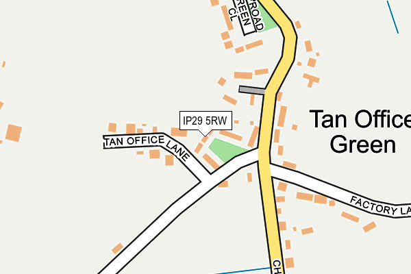 IP29 5RW map - OS OpenMap – Local (Ordnance Survey)