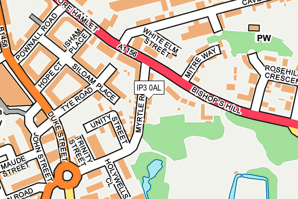 IP3 0AL map - OS OpenMap – Local (Ordnance Survey)