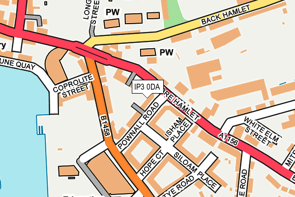 IP3 0DA map - OS OpenMap – Local (Ordnance Survey)