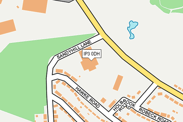 IP3 0DH map - OS OpenMap – Local (Ordnance Survey)