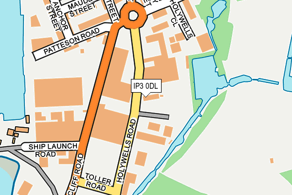 IP3 0DL map - OS OpenMap – Local (Ordnance Survey)