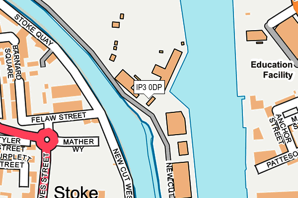 IP3 0DP map - OS OpenMap – Local (Ordnance Survey)