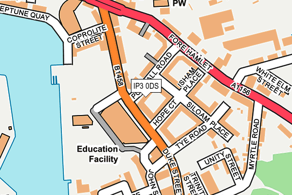 IP3 0DS map - OS OpenMap – Local (Ordnance Survey)