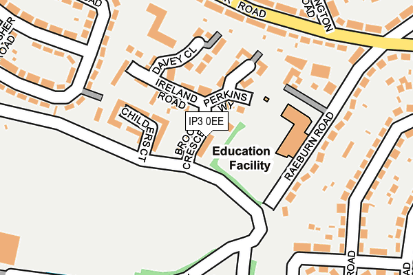 IP3 0EE map - OS OpenMap – Local (Ordnance Survey)