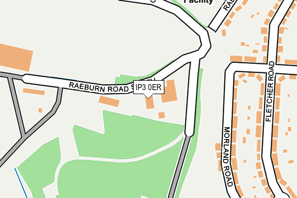 IP3 0ER map - OS OpenMap – Local (Ordnance Survey)