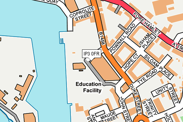 IP3 0FR map - OS OpenMap – Local (Ordnance Survey)