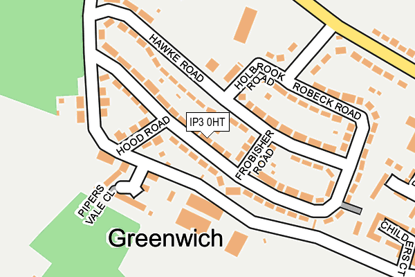 IP3 0HT map - OS OpenMap – Local (Ordnance Survey)