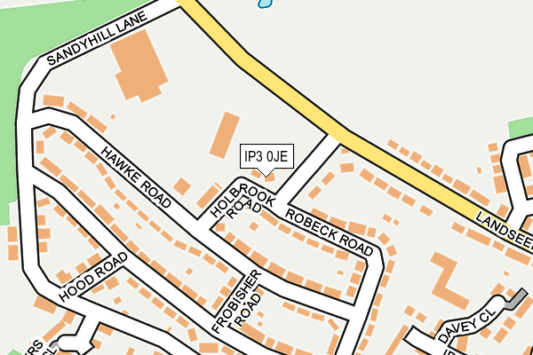 IP3 0JE map - OS OpenMap – Local (Ordnance Survey)