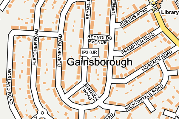 IP3 0JR map - OS OpenMap – Local (Ordnance Survey)