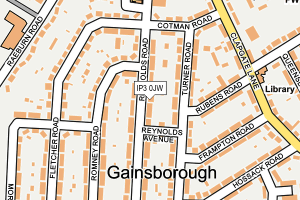 IP3 0JW map - OS OpenMap – Local (Ordnance Survey)