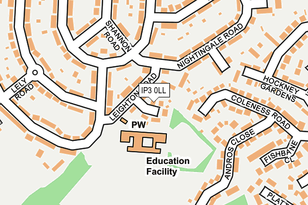 IP3 0LL map - OS OpenMap – Local (Ordnance Survey)