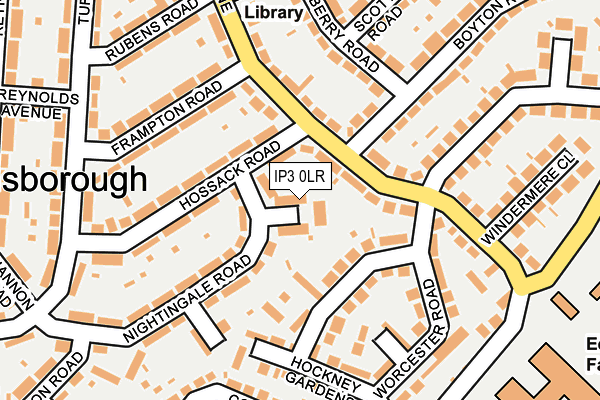 IP3 0LR map - OS OpenMap – Local (Ordnance Survey)