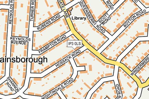 IP3 0LS map - OS OpenMap – Local (Ordnance Survey)