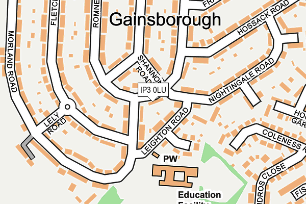 IP3 0LU map - OS OpenMap – Local (Ordnance Survey)